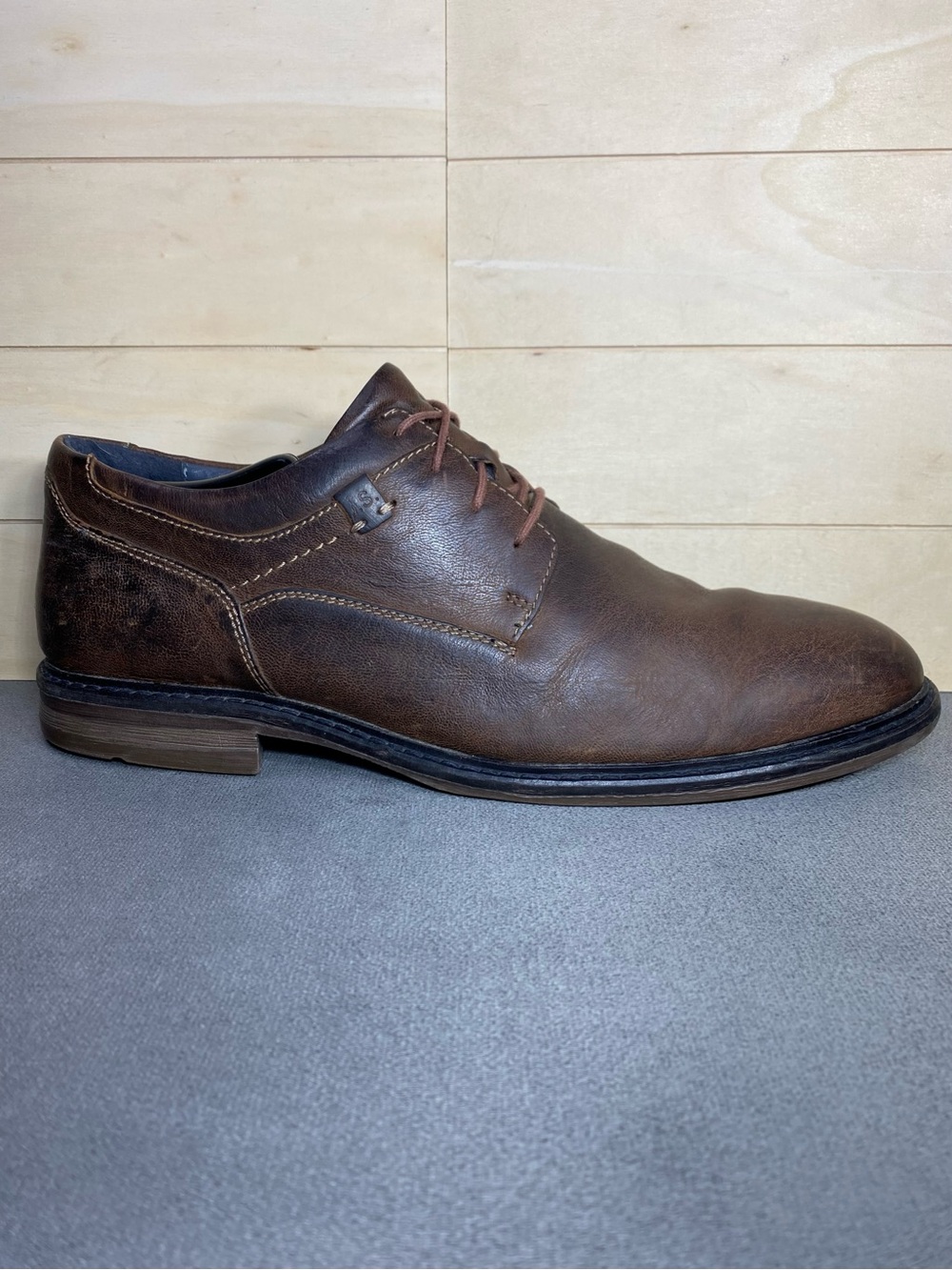 Josef Seibel Earl 05 Oxfords Brown Leather Men's Size 12 Shoes EU46